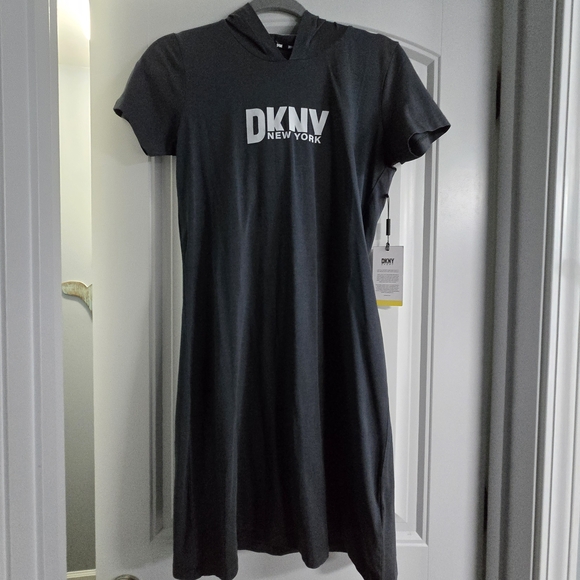 Dkny Dresses & Skirts - DKNY Charcoal Gray Midi Dress